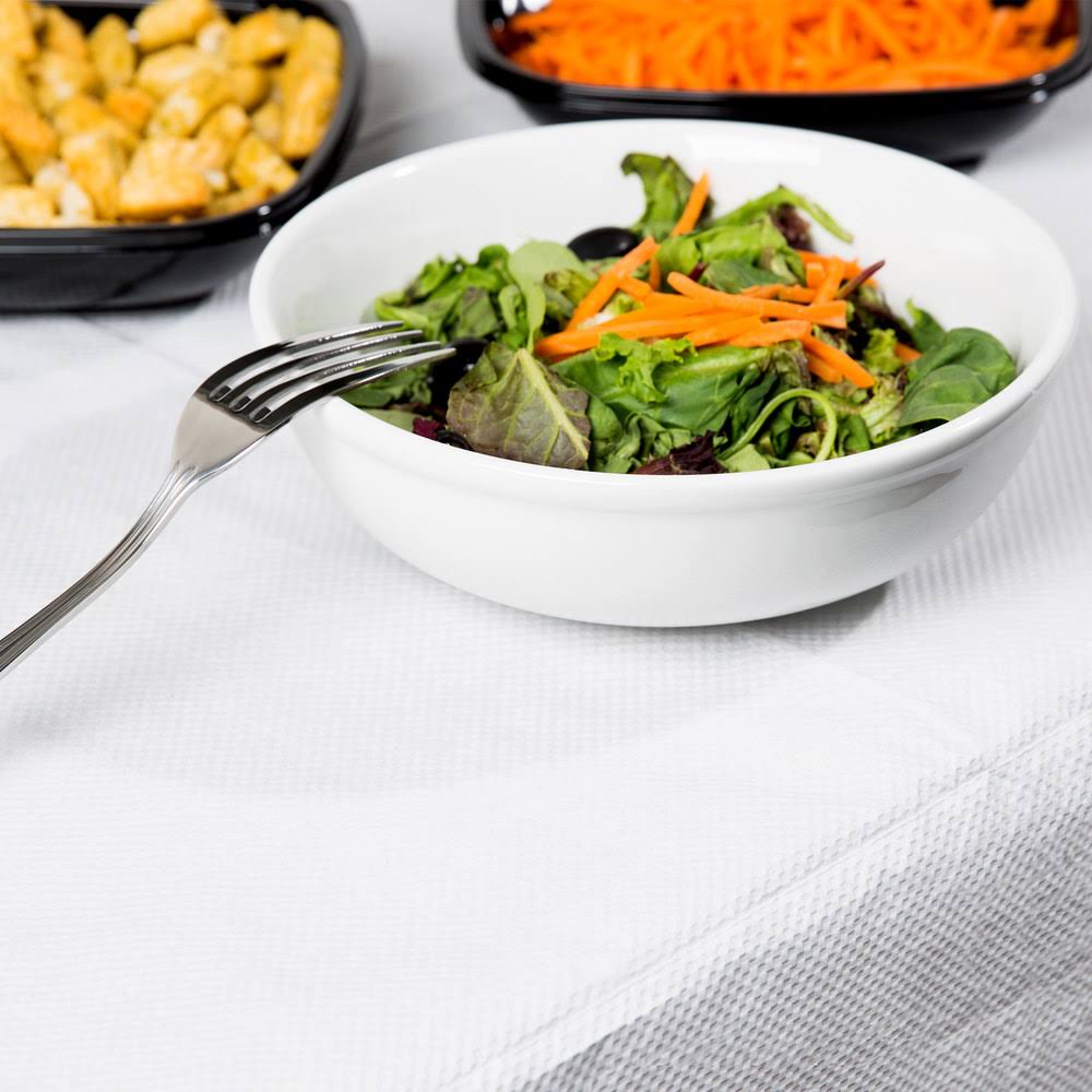 White Tissue Poly Table Cover - 50/Case E885632