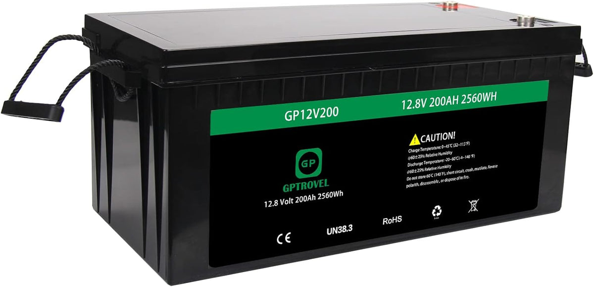 Rechargeable 12V 50Ah LiFePO4 Deep Cycle Lithium Battery with Bluetooth M500