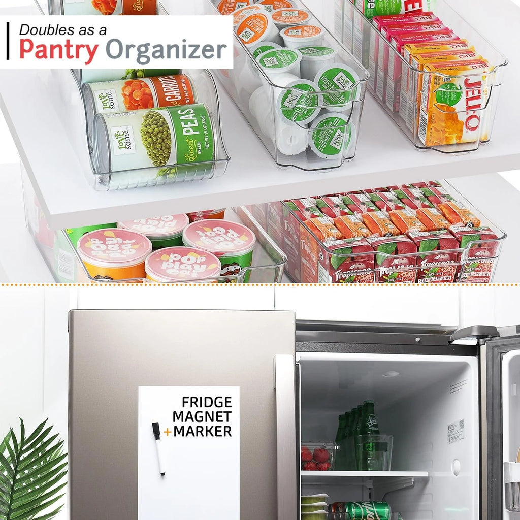 Clear 9 Piece Set Stackable Storage Bins C5354