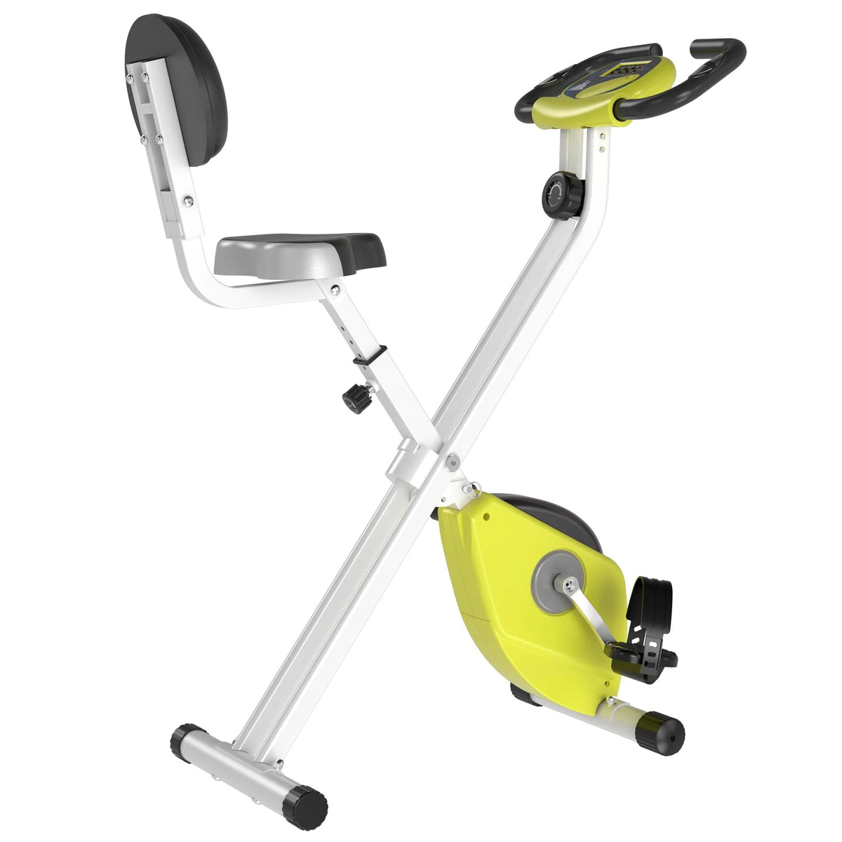Folding Upright Stationary Indoor Bike with 8 Levels of Magnetic Resistance Z6743