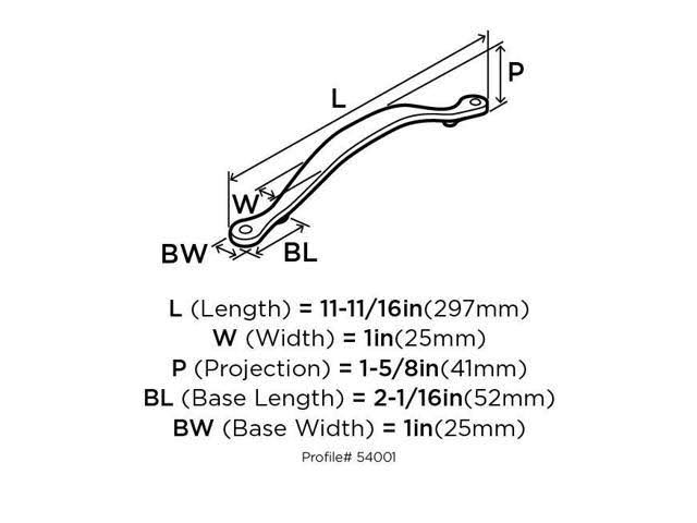 8 in Center Appliance Pull - Satin Nickel M549