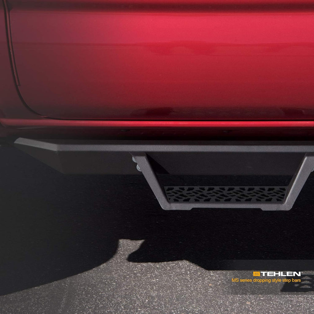 Matte Black Nerf Bars Running Boards for Ford F150 SuperCrew Cab J1777