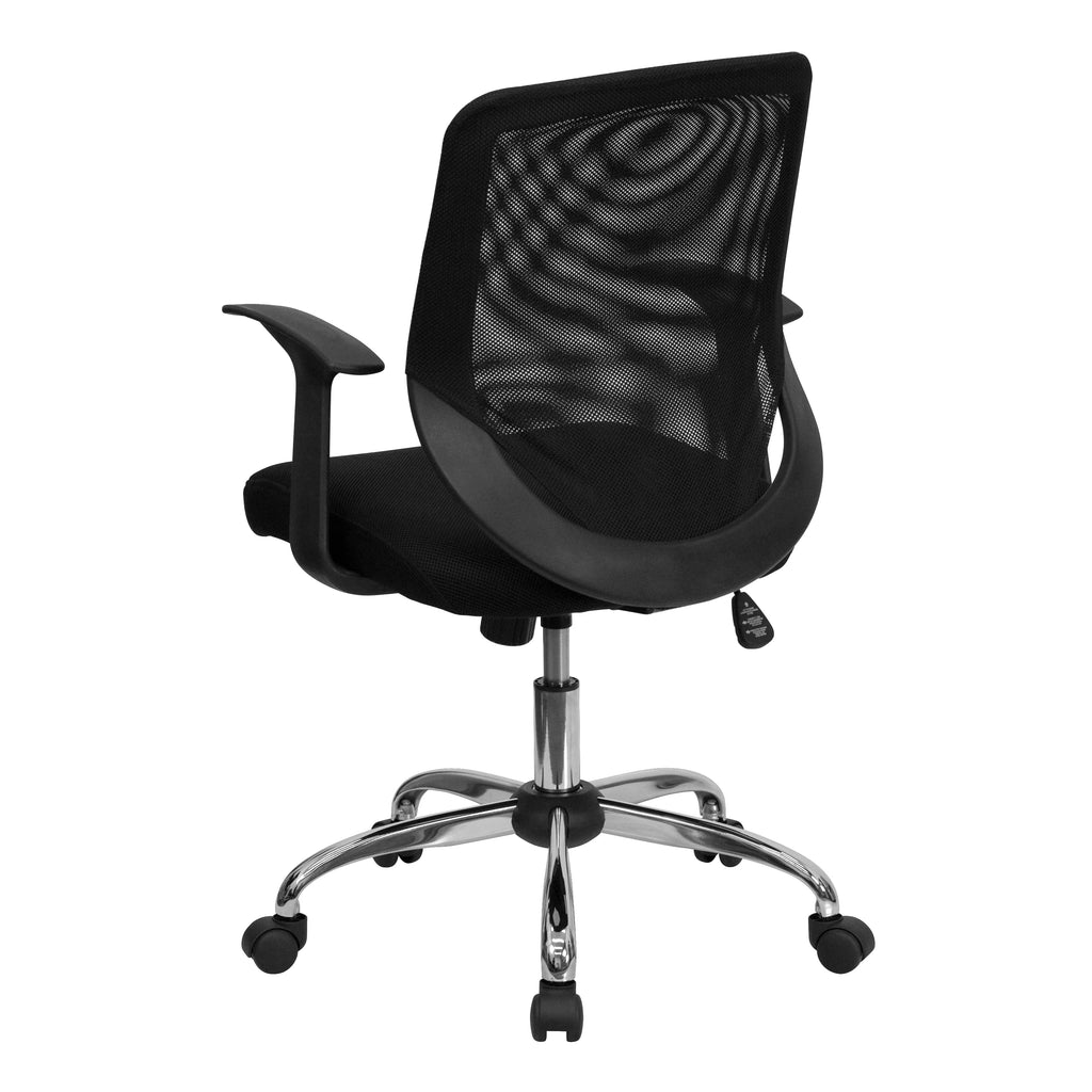 Black Swivel Adjustable Mesh Office Chair I7304