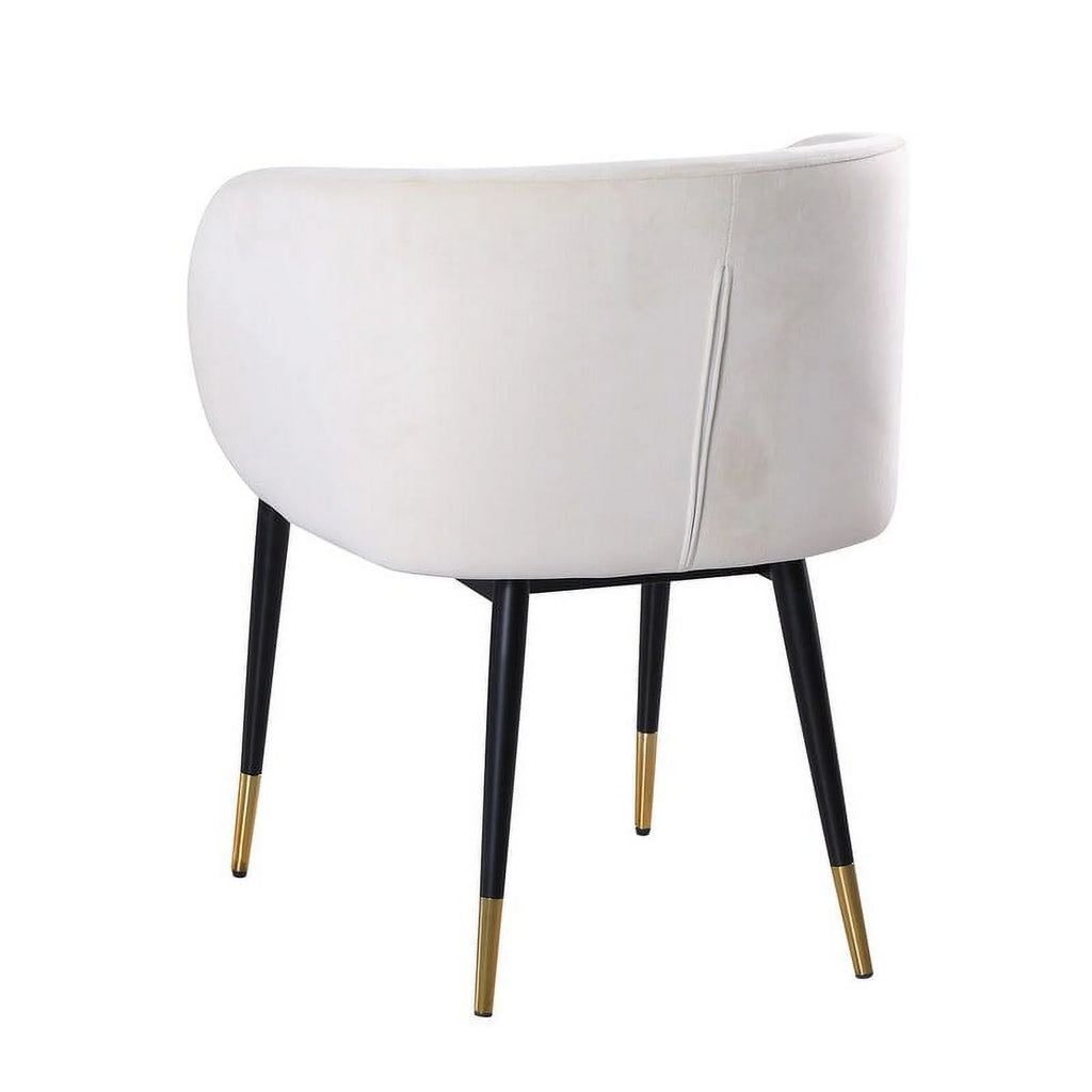 Gray Velvet Upholstered Side Chair J693282