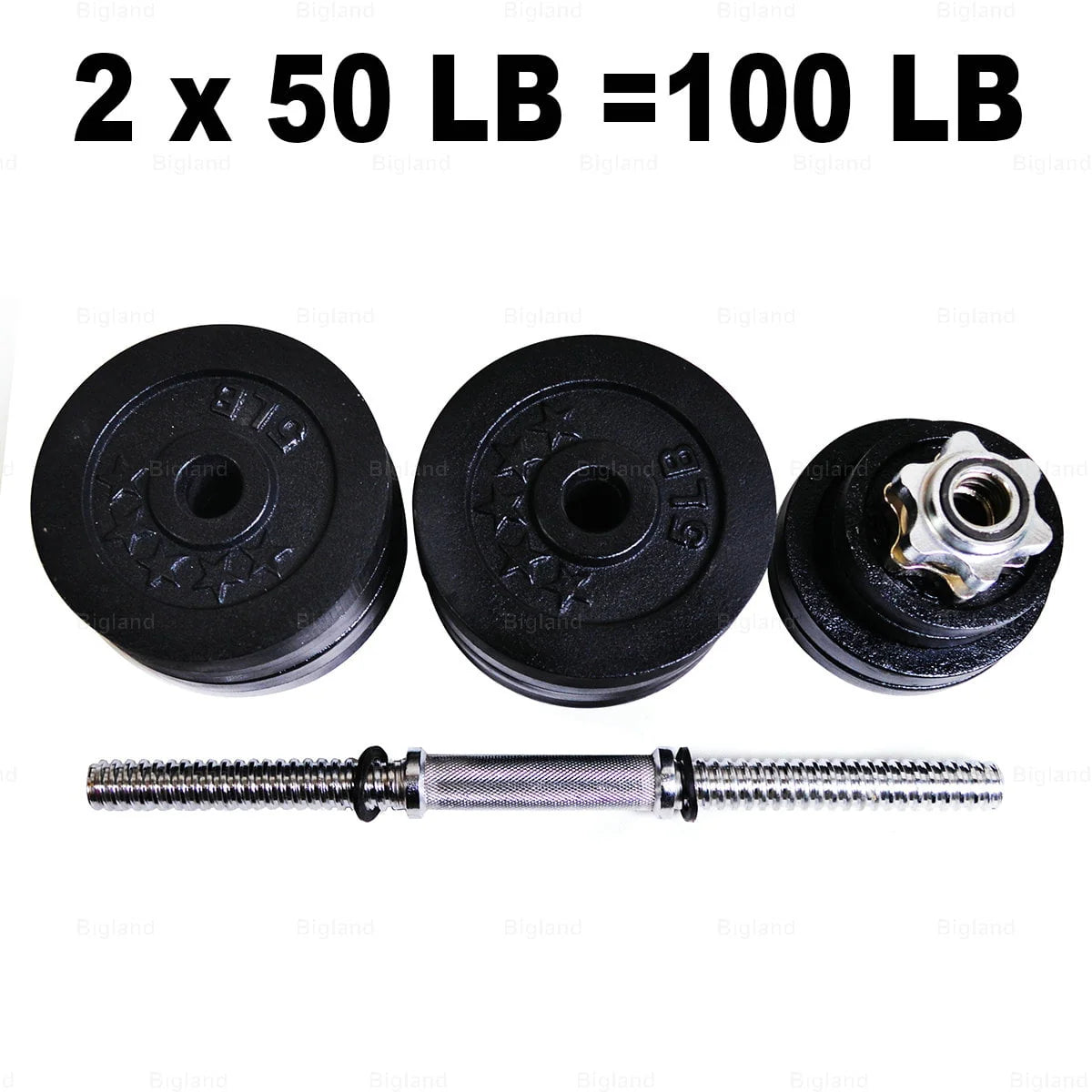 2 x 50lb Adjustable Dumbbells Set S8298