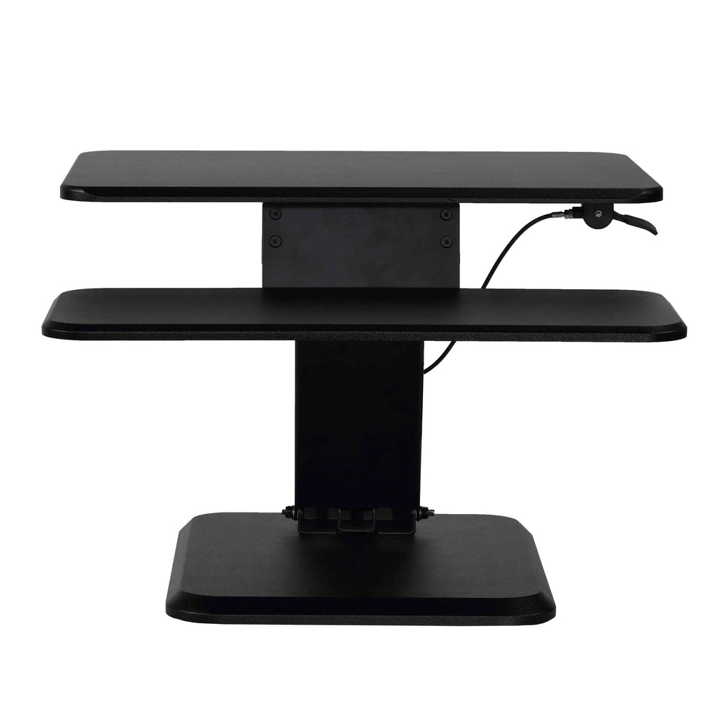 Adjustable Sit to Stand Desktop Monitor Stand, Black E494288