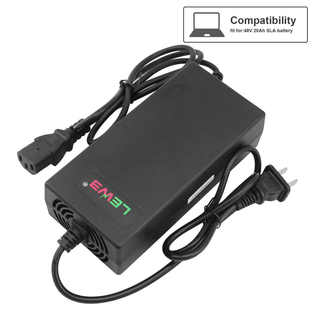 150W 59V 2.5A Charger For 48V Lead Acid Battery Electric Scooter Motorcycle Bicycle J8853