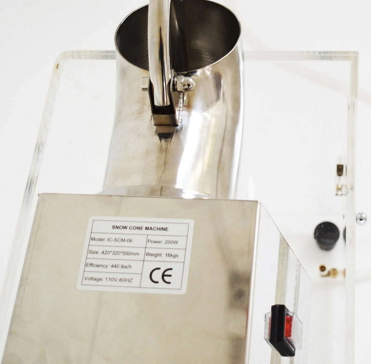 Commercial Electric Snow Cone Ice Shaver Machine 110V R7244
