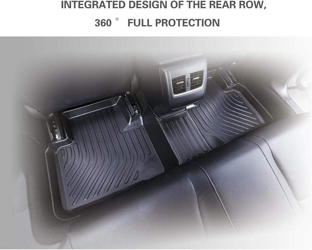 Black Waterproof Heavy Duty Car Floor Mats Full Set T446