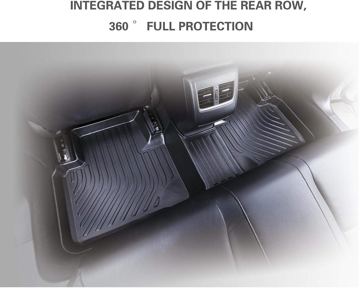 Black Waterproof Heavy Duty Car Floor Mats Full Set T446