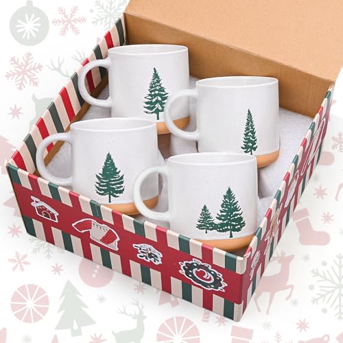 Christmas Mugs Set of 4 12Oz T956
