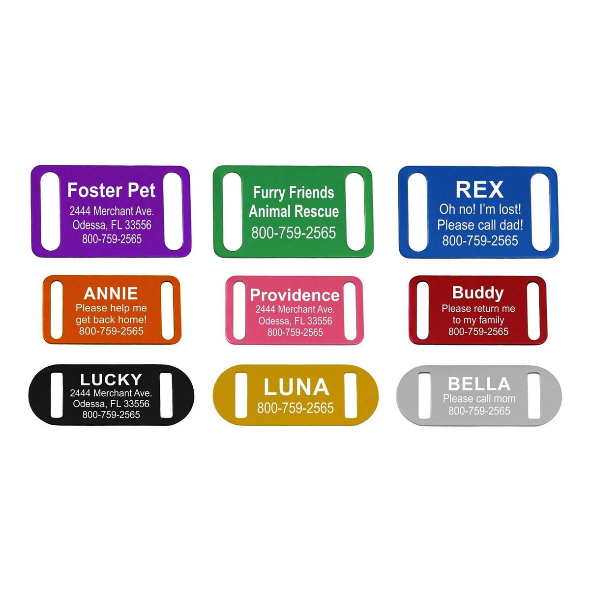 Slide-On Pet ID Tag N992