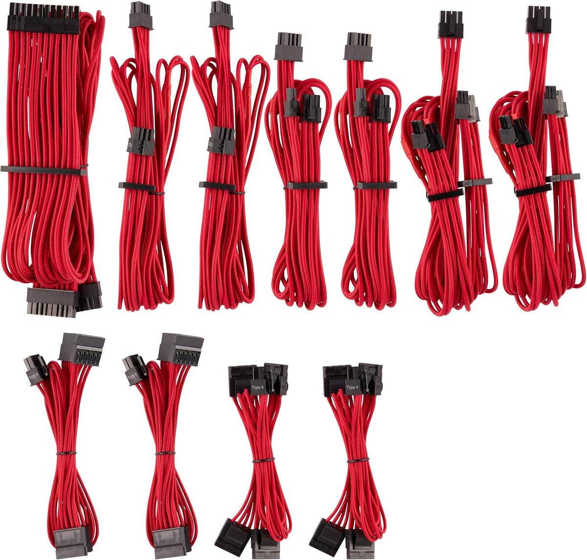 Blue Individually Sleeved PSU Cables Pro Kit Q288