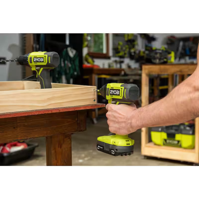 18V Cordless 1/4 in. Impact Drill/Driver Kit with 2 Batteries and Charger G719062