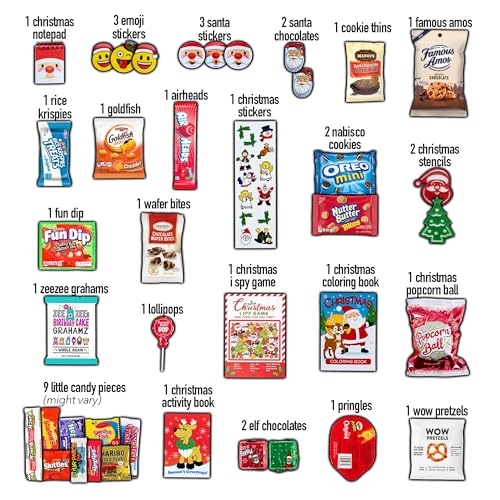 Christmas Stocking Stuffed Candy Snacks Chocolates U35476