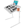 XL Folding TV Tray Table with Rotating Cup Holder, Black V81596