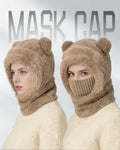 Windproof Thermal Hat with Bear Ears I417534