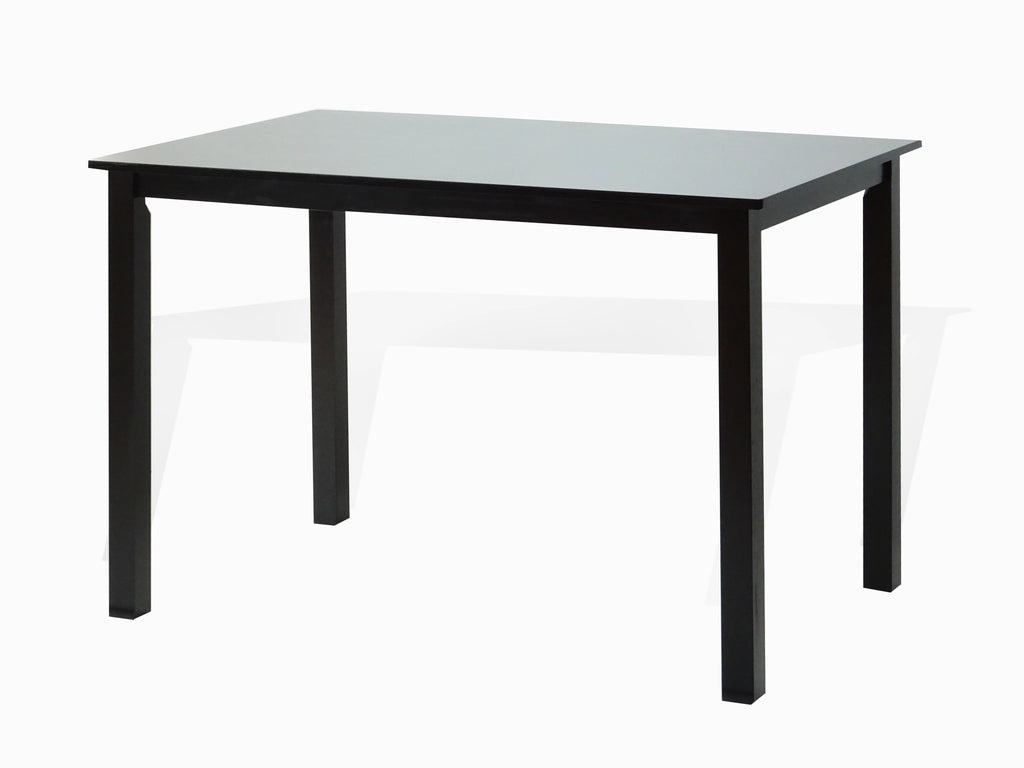 Set of 5 pc Solid Wooden Table and Chairs Espresso Black Finish R164