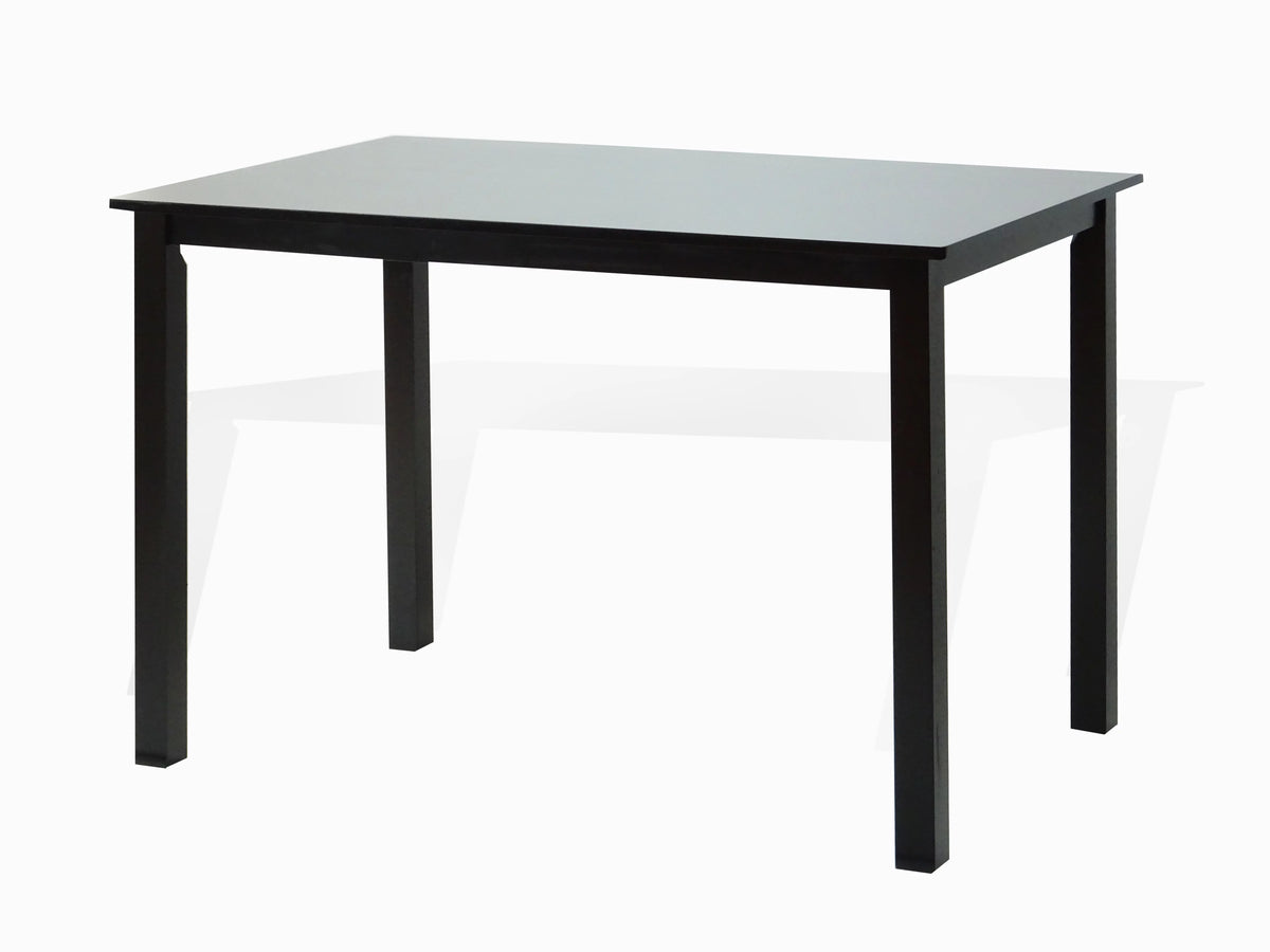 Set of 5 pc Solid Wooden Table and Chairs Espresso Black Finish R164