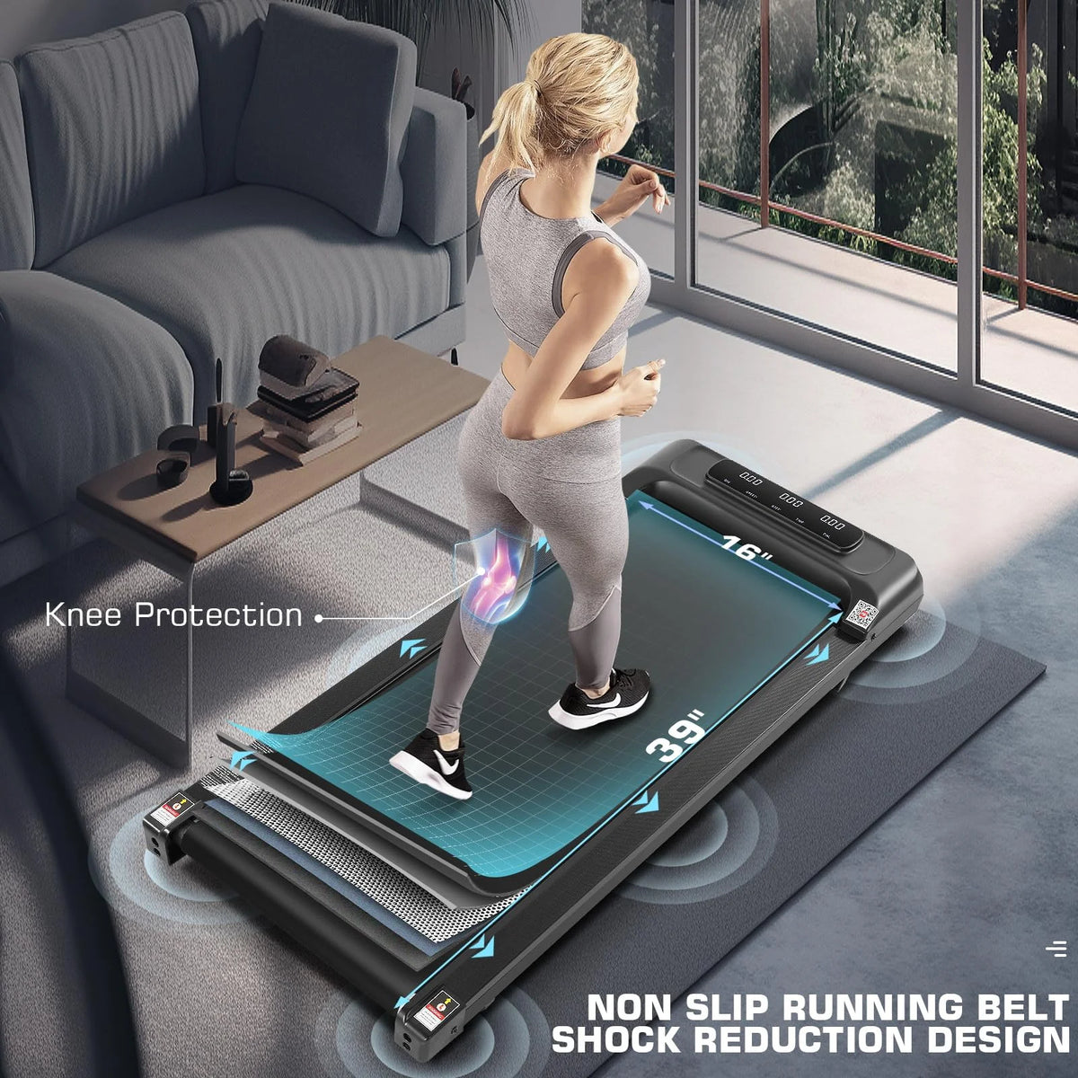 Walking Pad Treadmill with Remote Control E205090