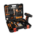 16.8V Cordless Drill with 91 Piece Tool Set and Plastic Toolbox E55480