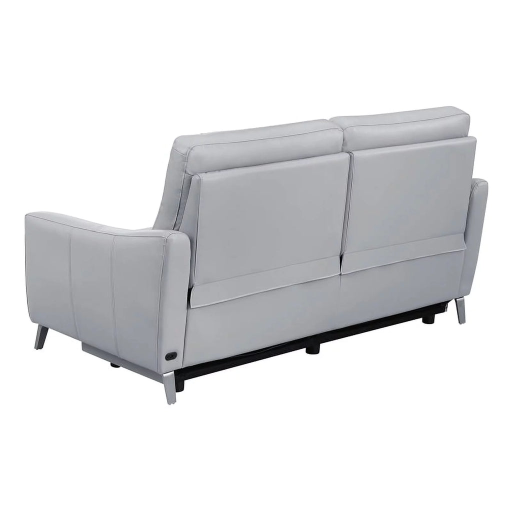 Gray Faux Leather Power Sofa T18910