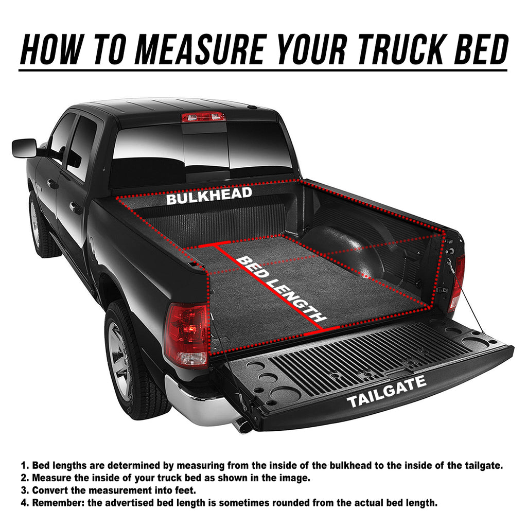 Tri-Fold Adjustable Soft Tonneau Cover O845