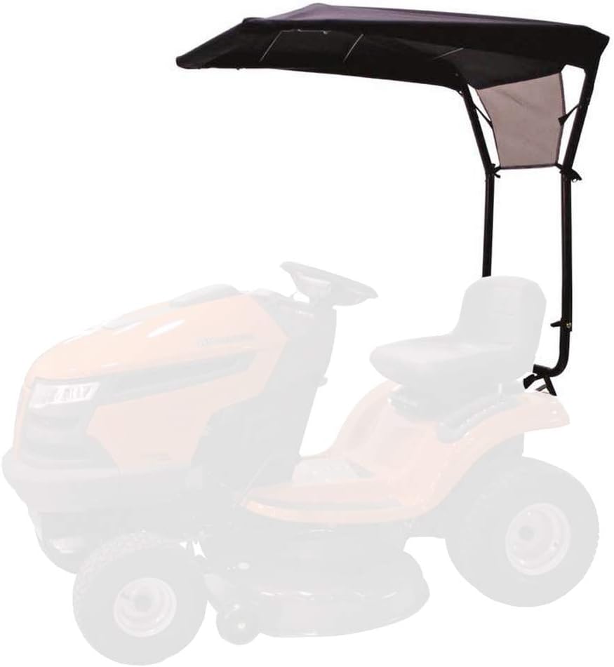 Black Universal Lawn Tractor Sun Shade J74835