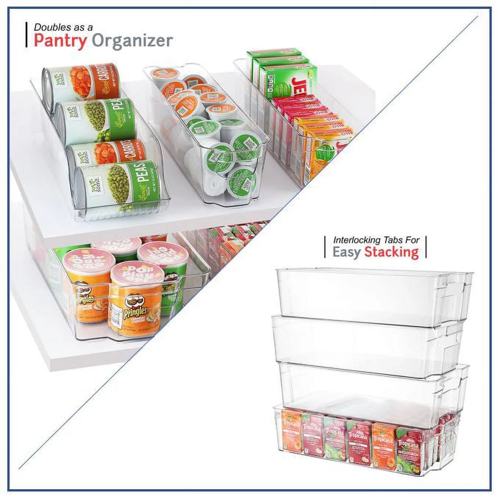 Clear 9 Piece Set Stackable Storage Bins C5354