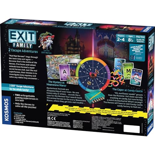 2 Escape Adventures Co-Operative Game X41279