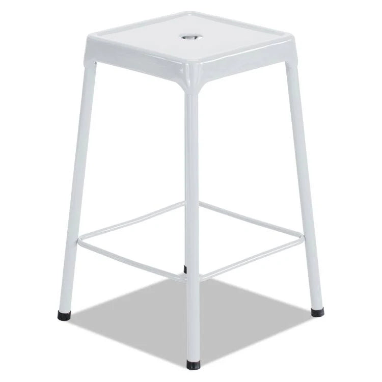 Black Powder-Coated Steel Bar Stool T6968
