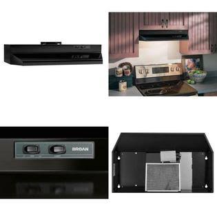 Black Under Cabinet Range Hood A10228