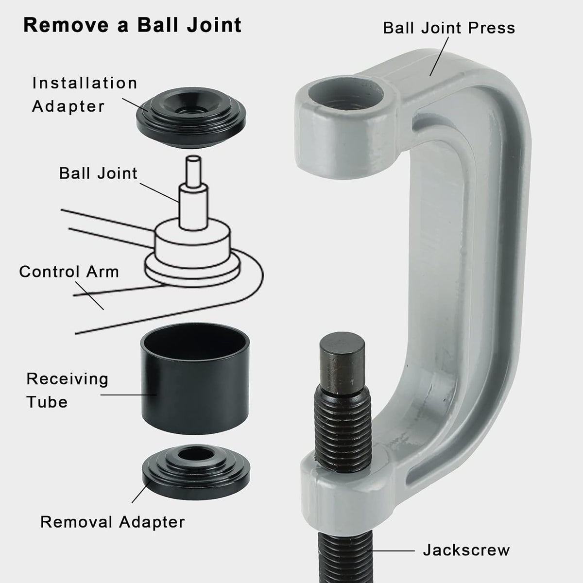4 in1 Ball Joint Service Auto Tool Kit Pack of 2 B56116
