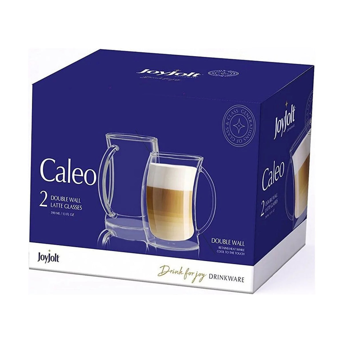 Double Wall Insulated Coffee Mug 13 oz Set of 2 N923