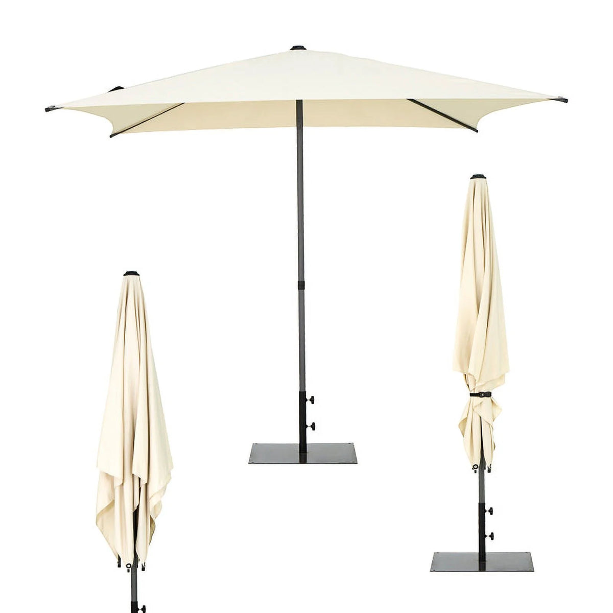 7.5ft Round Outdoor Market Umbrella with Push Button Tilt C25412