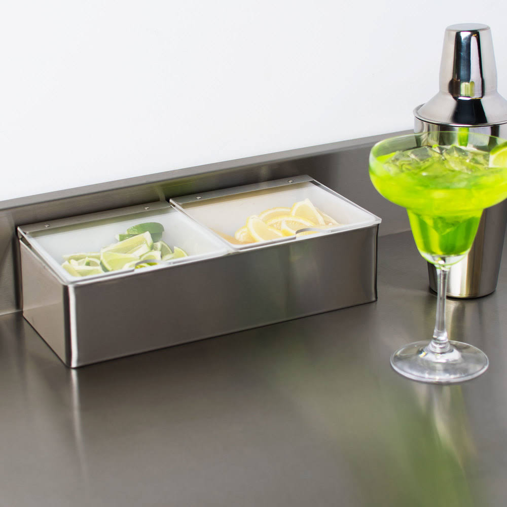 2 Quart Condiment Center with Notched Lids T807106