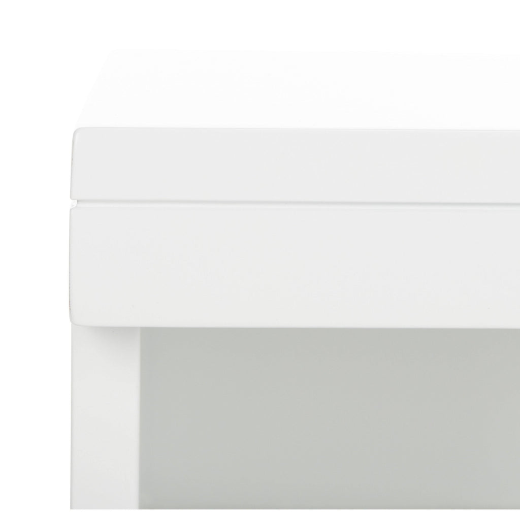 White/Gold 1 Drawer Side Table Q69610