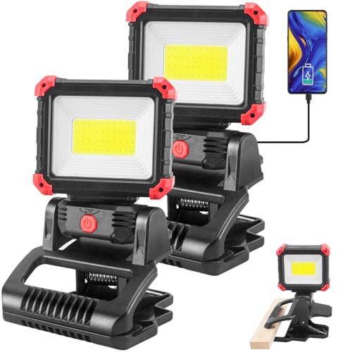 Rechargeable 2100LM COB Magnetic Work Light with Clamp U183