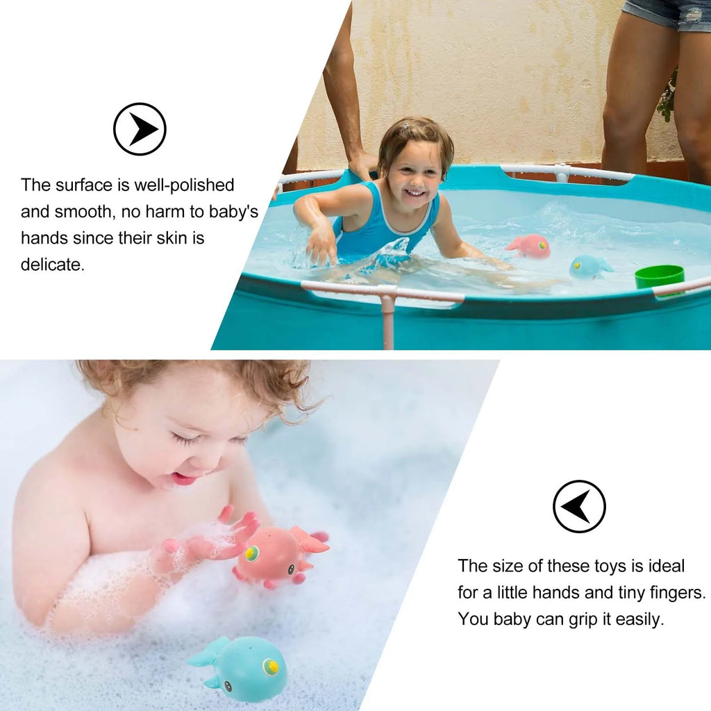 2 Pcs Wind-up Bathtub Toys T921