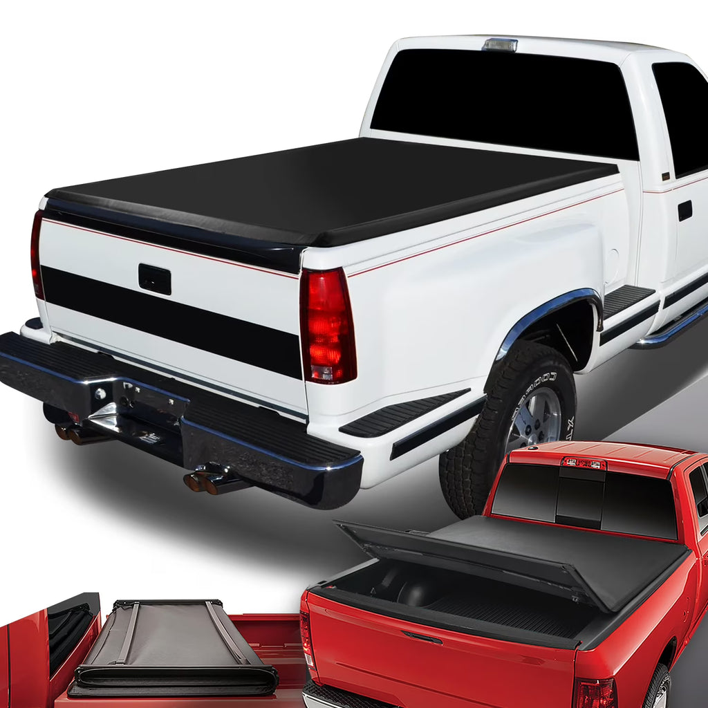 Tri-Fold Adjustable Soft Tonneau Cover O845