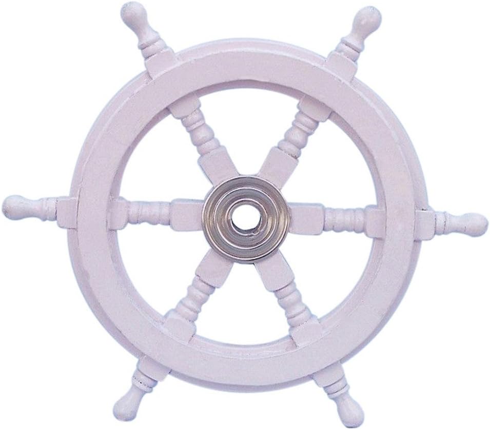 Decorative Wood and Brass Ship Wheel 24 Pack of 2 H851