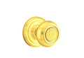 Bright Brass Passage Knob with Regular Rose O550