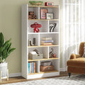 72-inch 6-Tier White Bookcase U4096