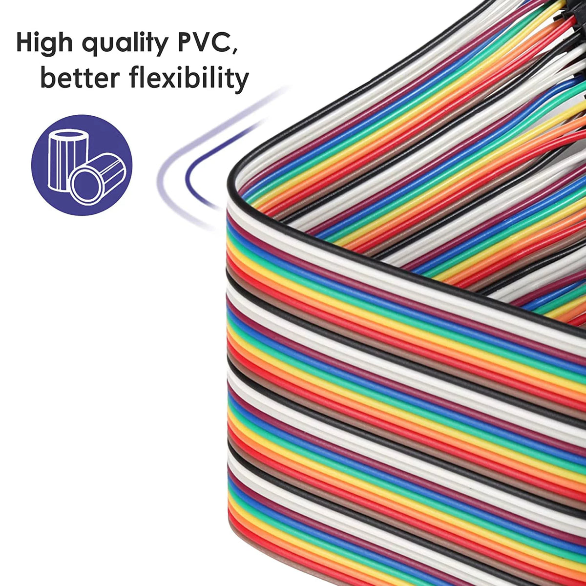 20cm Multicolored Breadboard Jumper Wires Male to Male I522119