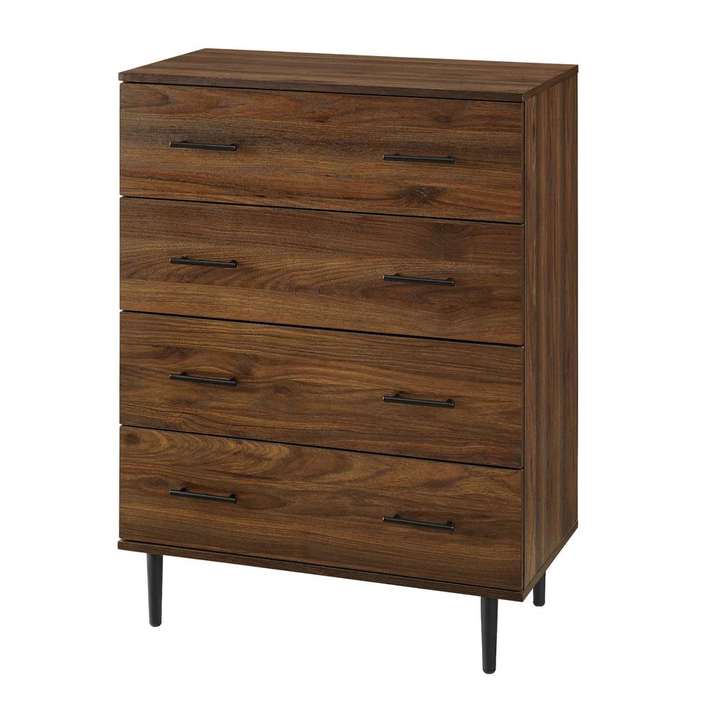 30" 4-Drawer Dark Walnut Bedroom Chest M508