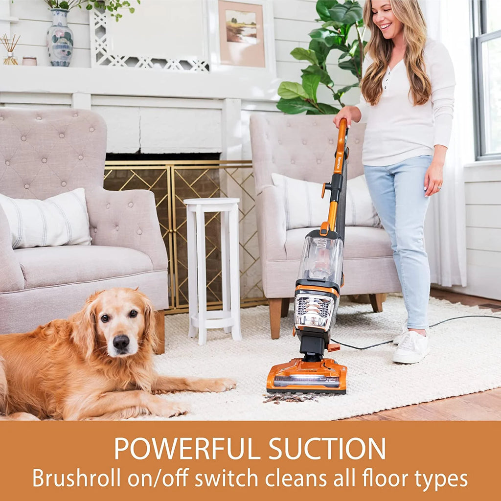 Orange Bagless Upright Vacuum E653