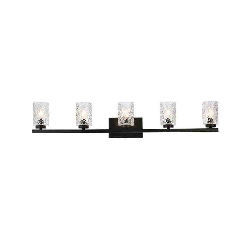 5 Light Bath Sconce with Clear Shade A848345