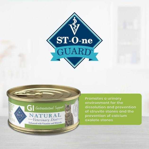 Blue Natural Veterinary Diet Gastrointestinal Support Canned Cat Food 24/5.5 oz J4798