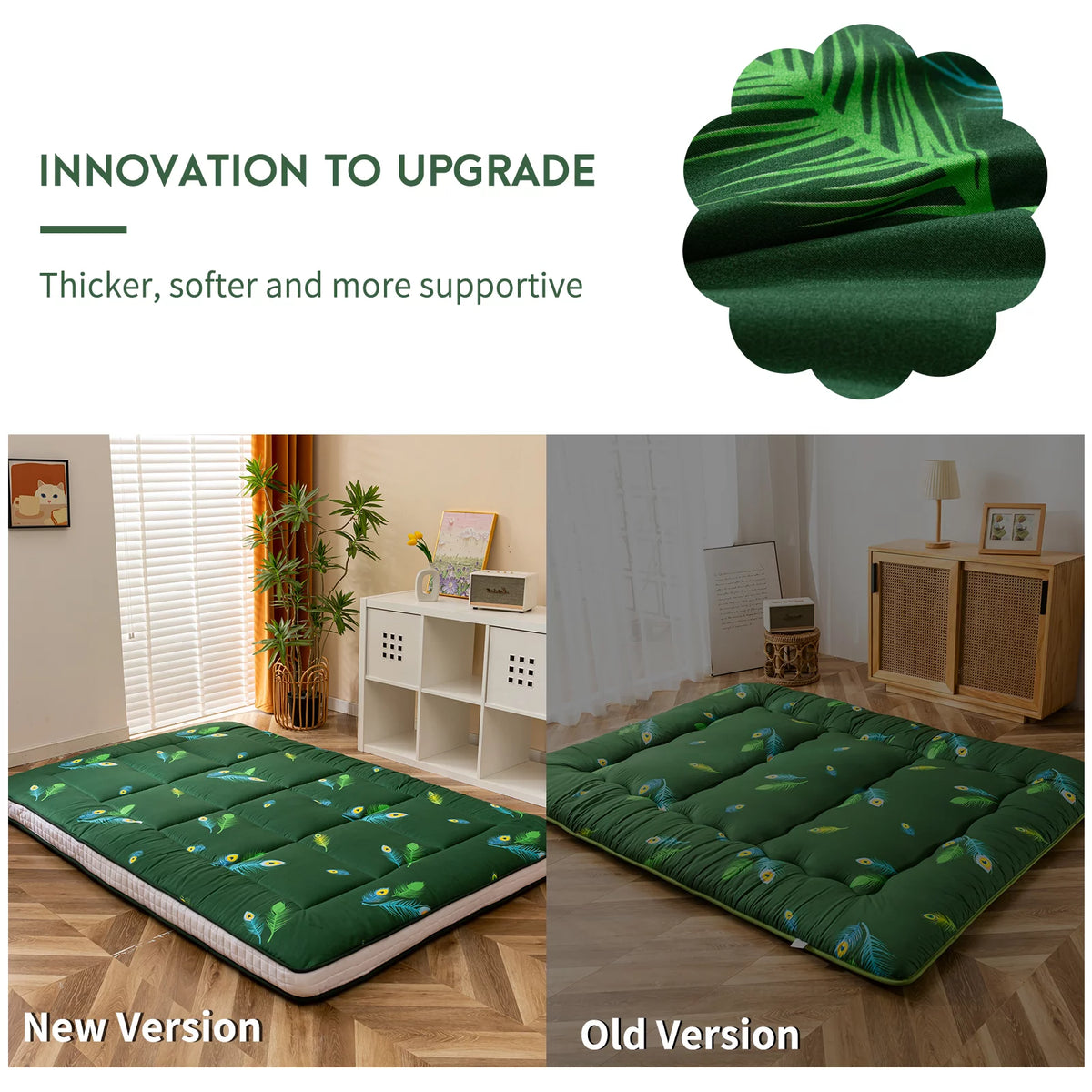 Extra Thick Folding Roll Up Floor Mattress Q1931