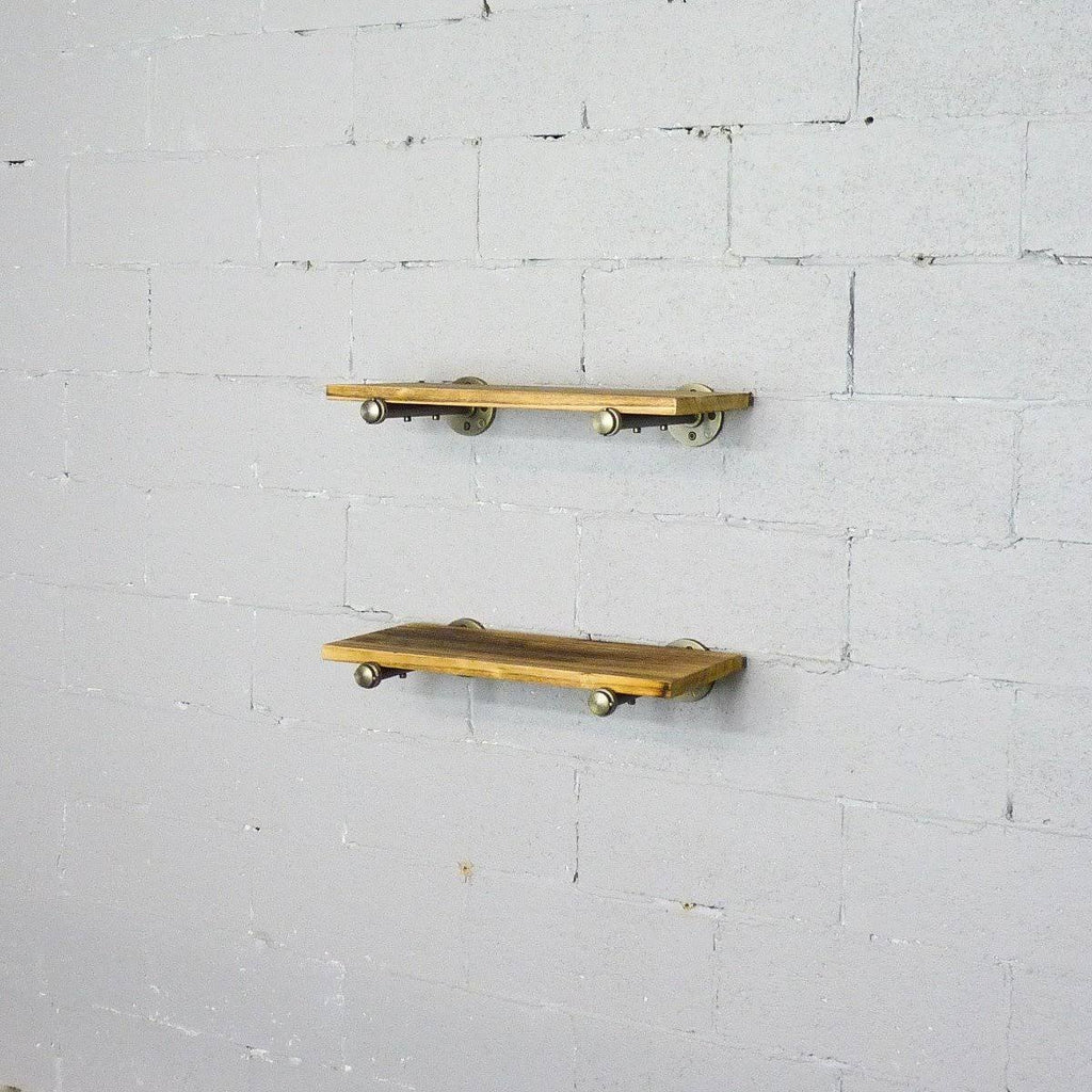 2-Piece Industrial Farmhouse Wall Shelf Set N802